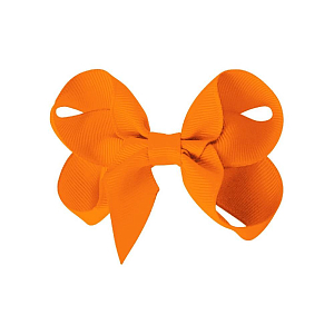 Резинка для волос "Boutique Bow", средняя, коллекция "Classic Grosgrain", оранжевая